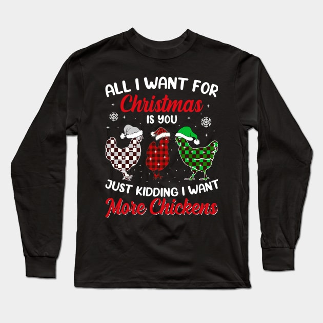 All I Want For Christmas Is Long Sleeve T-Shirt by MZeeDesigns